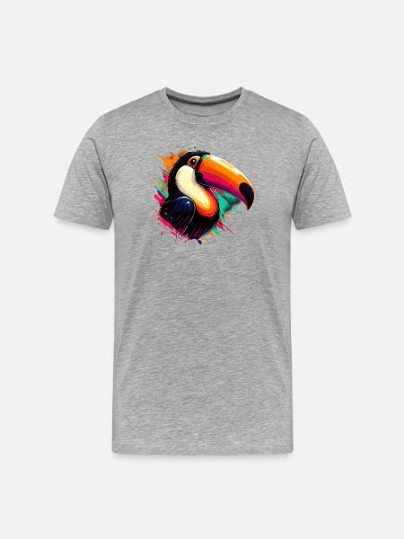 Toucan - T-shirt bio Premium Homme - gris chiné