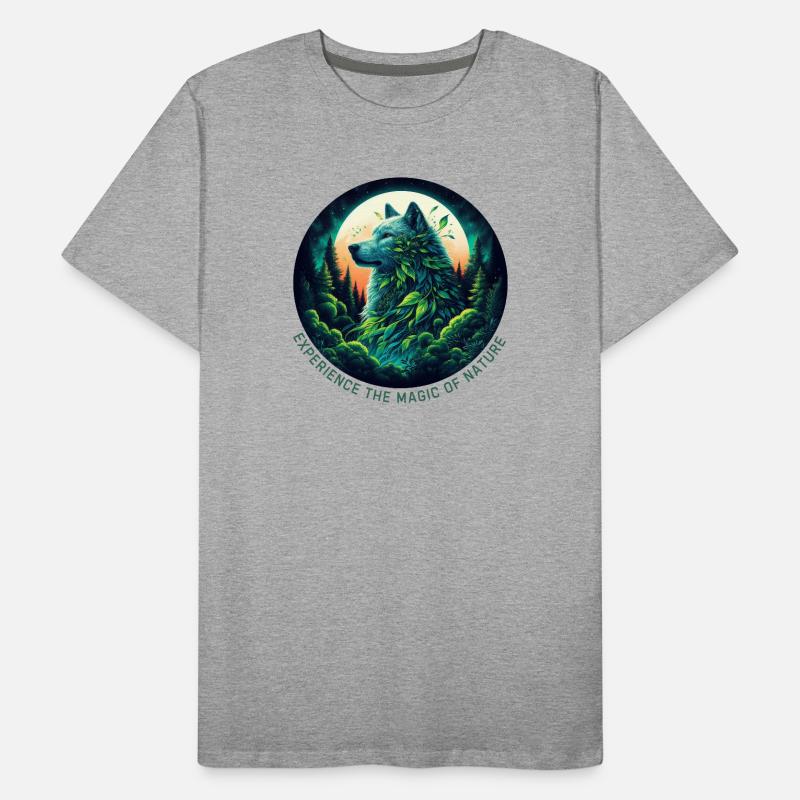 Loup dans la forêt T-shirt bio Premium Homme