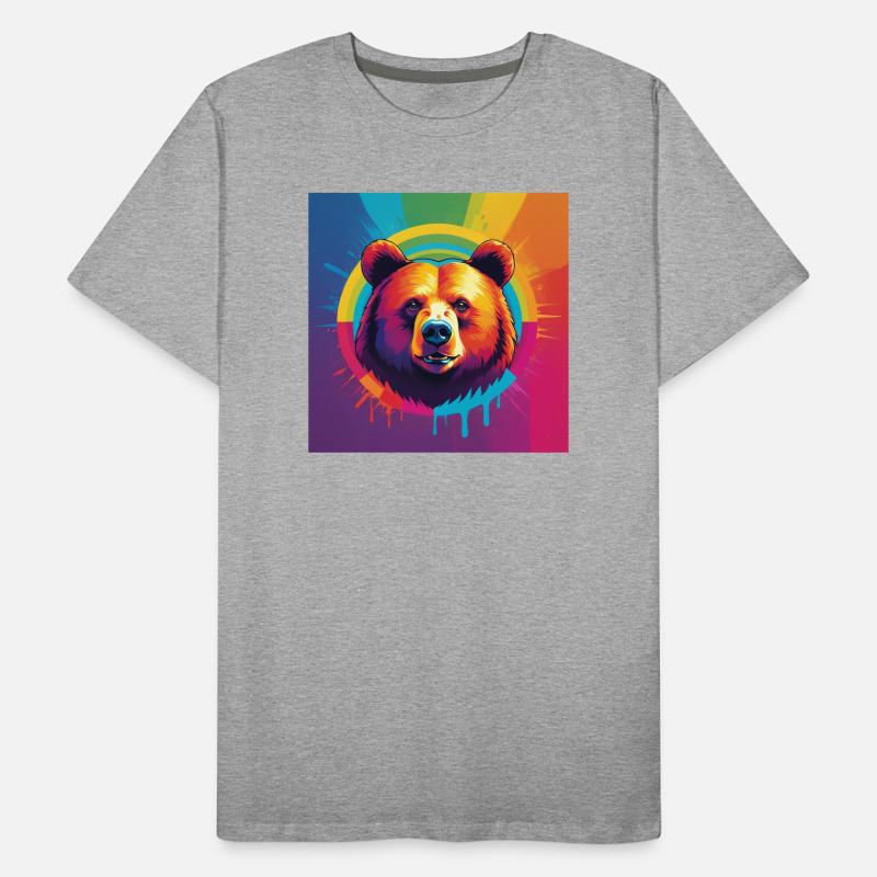 Pride Bear Männer Premium Bio T-Shirt