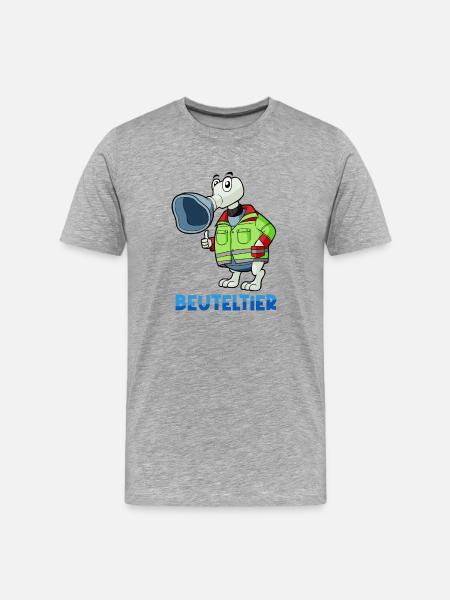 Marsupial / Rescue Service & Anesthesia - Men's Premium Organic T-Shirt - heather grey