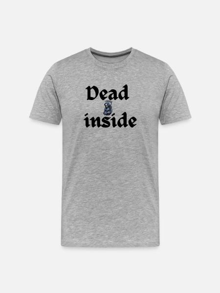 Skelett Geschenk - Männer Premium Bio T-Shirt - Grau meliert