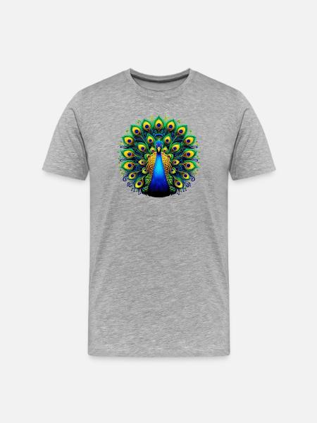 Paon - T-shirt bio Premium Homme - gris chiné