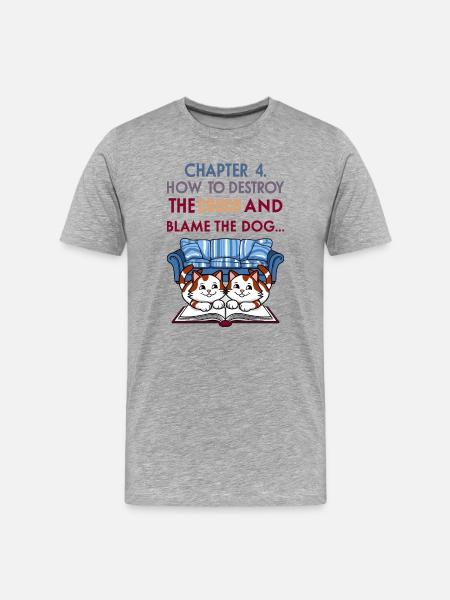 Clever cats - Men's Premium Organic T-Shirt - heather grey