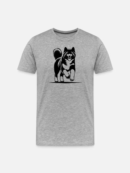 American Akita - Men's Premium Organic T-Shirt - heather grey
