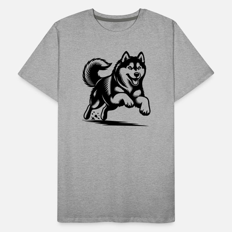Husky sibérien T-shirt bio Premium Homme