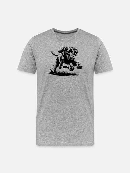 Weimaraner - T-shirt bio Premium Homme - gris chiné