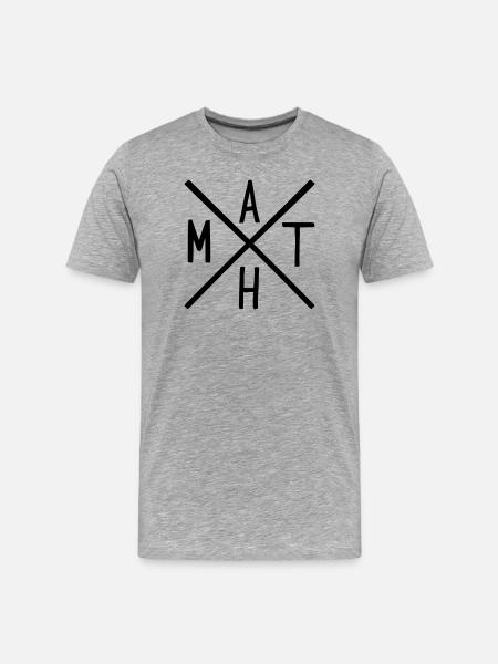 Math - Men's Premium Organic T-Shirt - heather grey