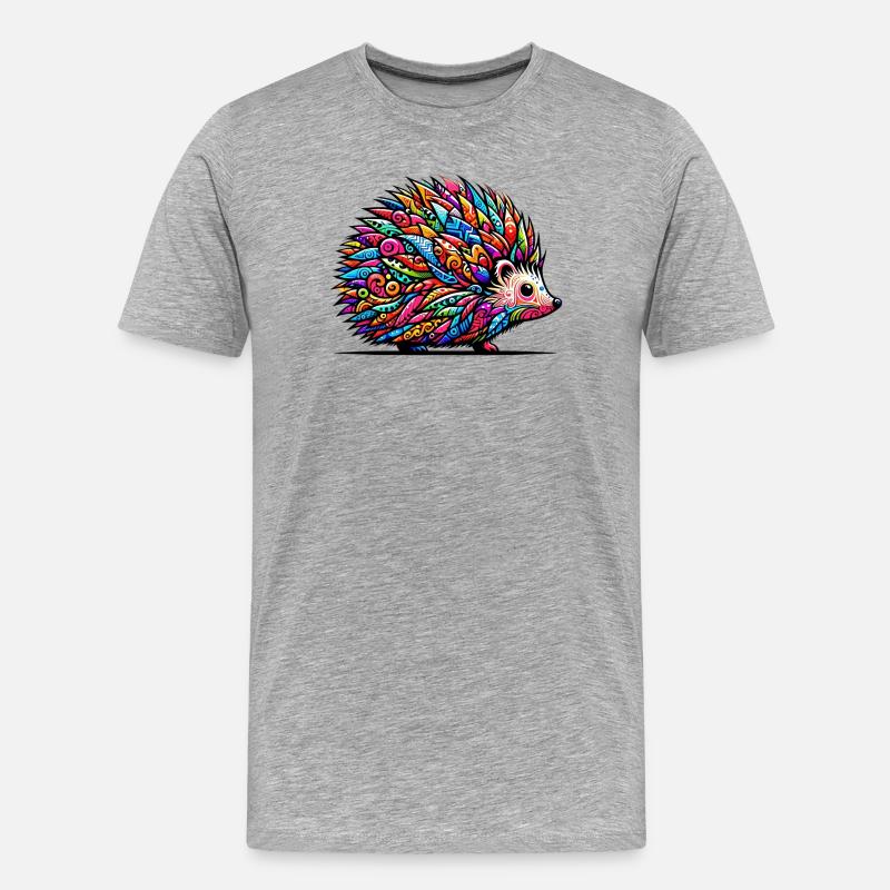 Lockig - Männer Premium Bio T-Shirt - Grau meliert