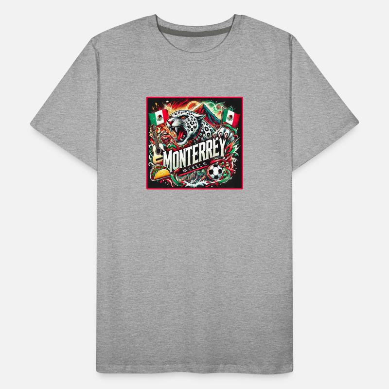 Monterrey Mexico Cities Design Men's Premium Organic T-Shirt