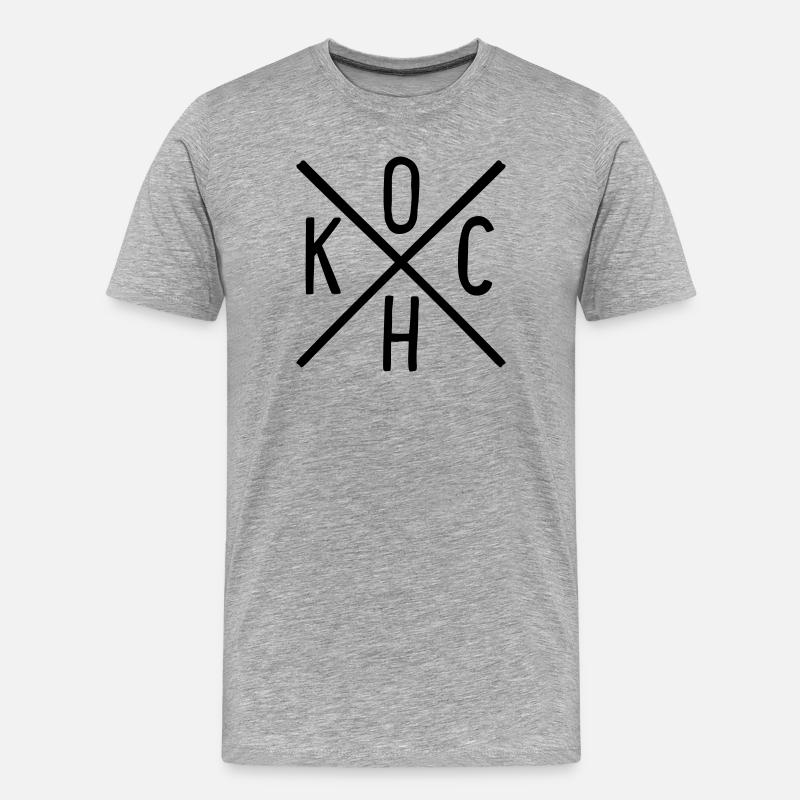 Cuire - T-shirt bio Premium Homme - gris chiné
