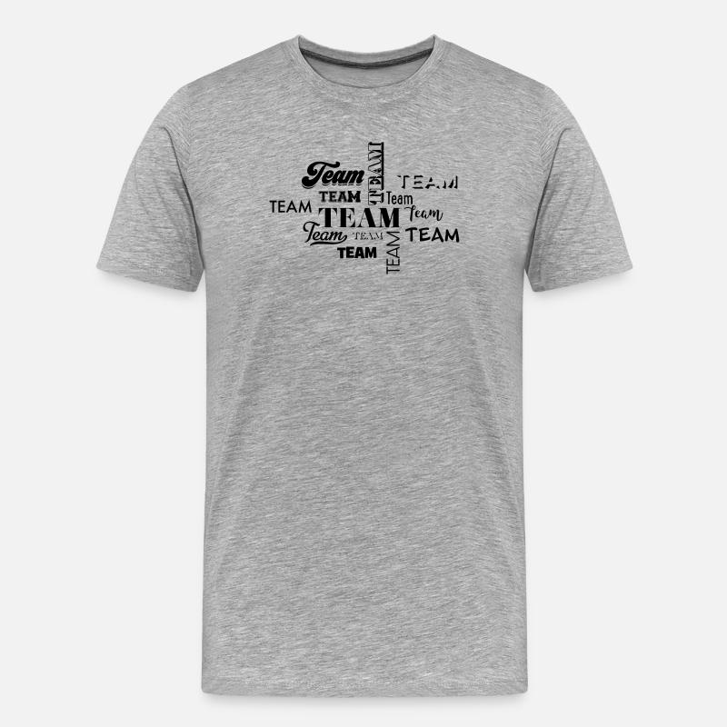 Team - Men's Premium Organic T-Shirt - heather grey