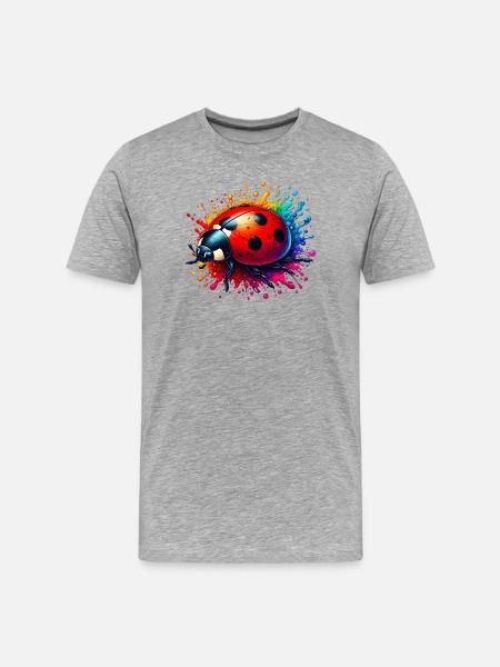 Ladybird - Men's Premium Organic T-Shirt - heather grey