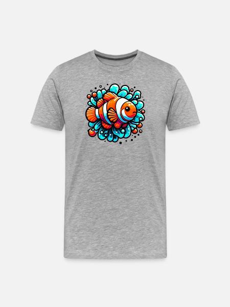 Clownfish - Men's Premium Organic T-Shirt - heather grey