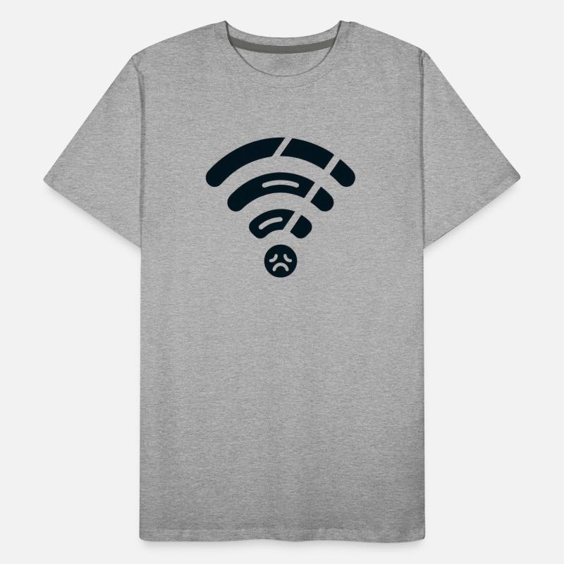 Broken WiFi Männer Premium Bio T-Shirt