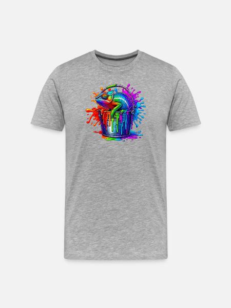 Caméléon - T-shirt bio Premium Homme - gris chiné