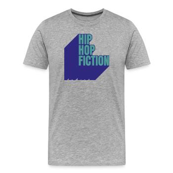 Hip Hop Fiction - Männer Premium Bio T-Shirt - Grau meliert - Vorne - Damien (186cm)