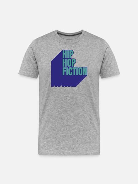 Hip Hop Fiction - Männer Premium Bio T-Shirt - Grau meliert