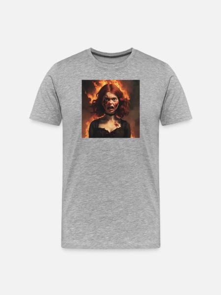 Zombi - T-shirt bio Premium Homme - gris chiné