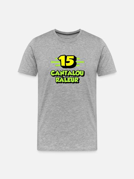 Complaining Cantalou - Men's Premium Organic T-Shirt - heather grey
