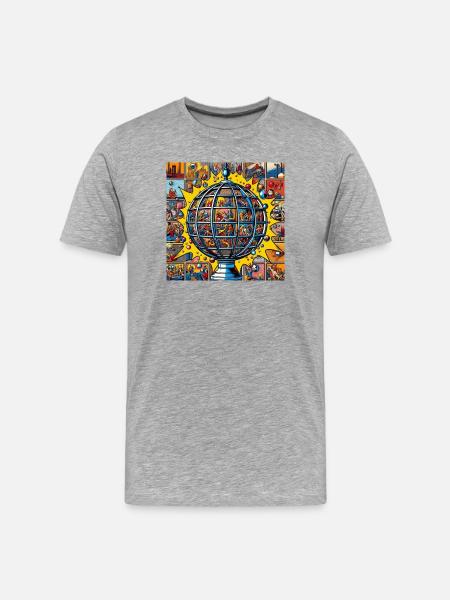 Sphère 2 - T-shirt bio Premium Homme - gris chiné