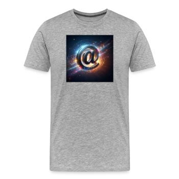 Symbol 4 - Men's Premium Organic T-Shirt - heather grey - Front - Damien (186cm)