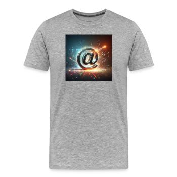 Symbol 2 - Men's Premium Organic T-Shirt - heather grey - Front - Damien (186cm)