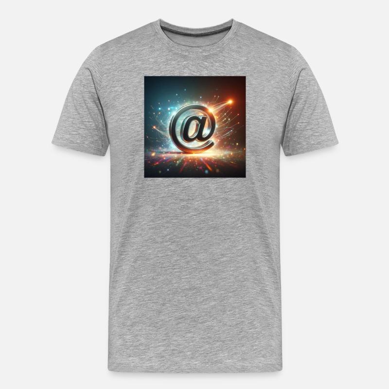 Symbol 2 - Männer Premium Bio T-Shirt - Grau meliert