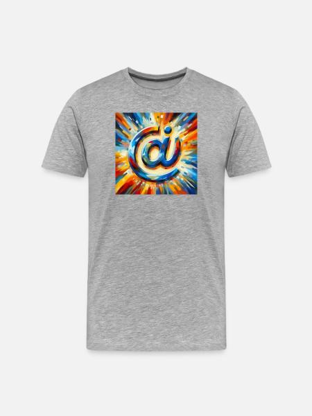 Symbol 8 - Men's Premium Organic T-Shirt - heather grey