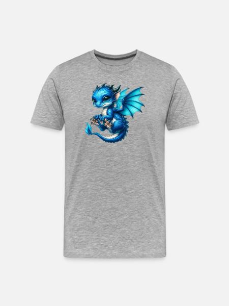 Dragon - Men's Premium Organic T-Shirt - heather grey