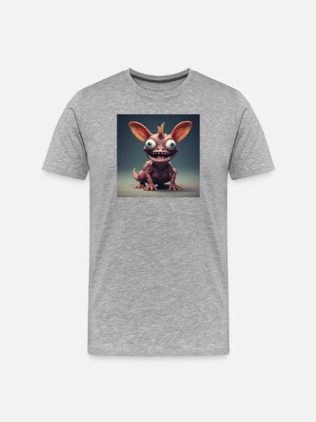 Cheerful Creature - Men's Premium Organic T-Shirt - heather grey