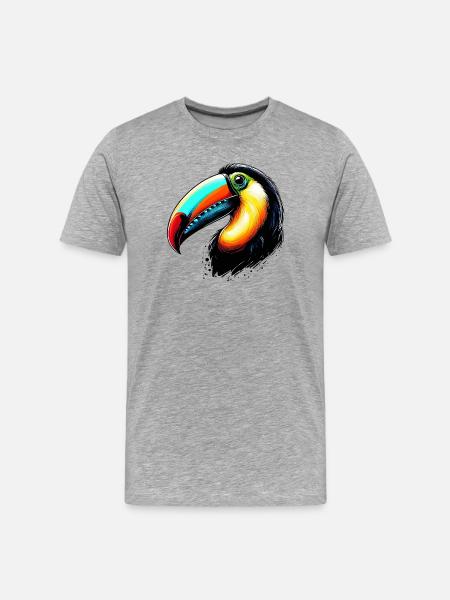 Toucan - T-shirt bio Premium Homme - gris chiné