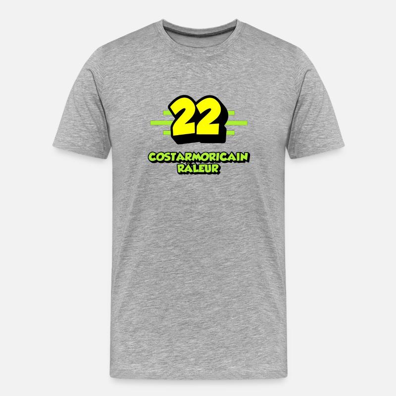 Klagender Costarmorican - Männer Premium Bio T-Shirt - Grau meliert