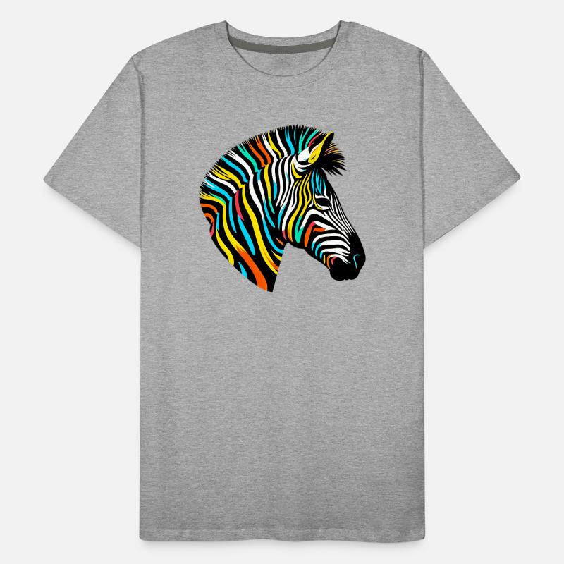 Zebra Men's Premium Organic T-Shirt