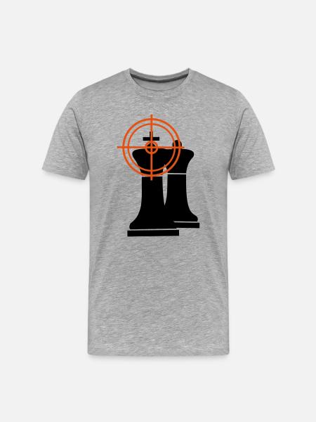 Checkmate - Men's Premium Organic T-Shirt - heather grey
