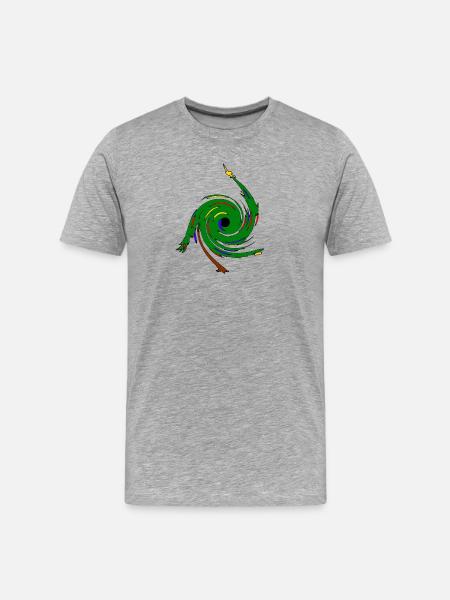 Noël noir - T-shirt bio Premium Homme - gris chiné