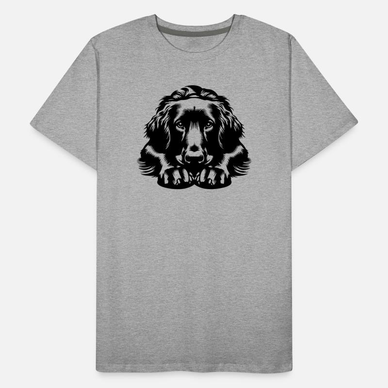 Flat-coated Retriever Männer Premium Bio T-Shirt