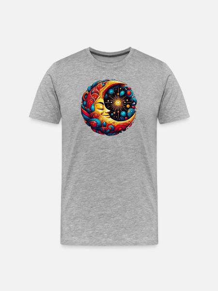 Lune - T-shirt bio Premium Homme - gris chiné