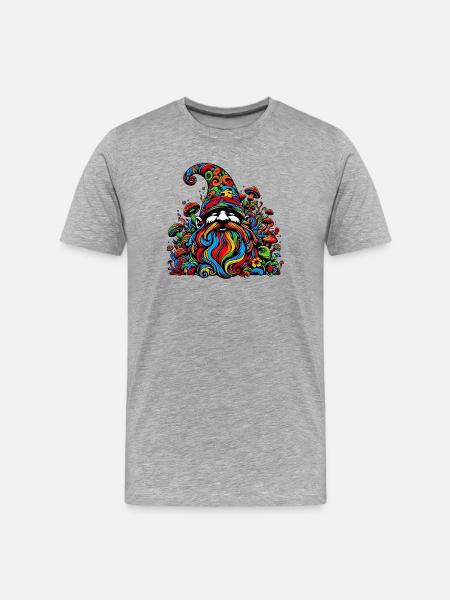 Gnome - Men's Premium Organic T-Shirt - heather grey