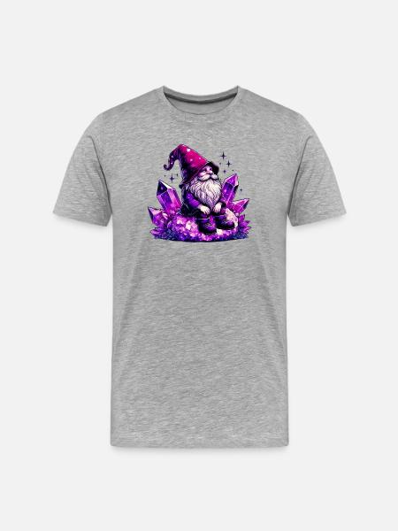 Gnome - Men's Premium Organic T-Shirt - heather grey