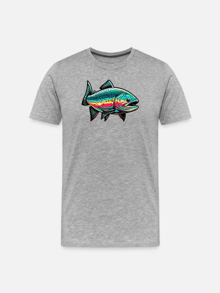 Saumon - T-shirt bio Premium Homme - gris chiné