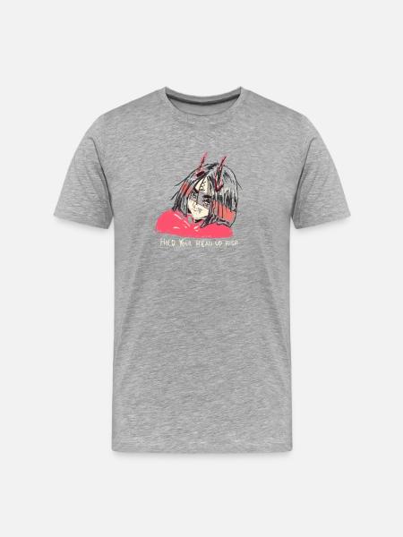 Devil woman - Men's Premium Organic T-Shirt - heather grey