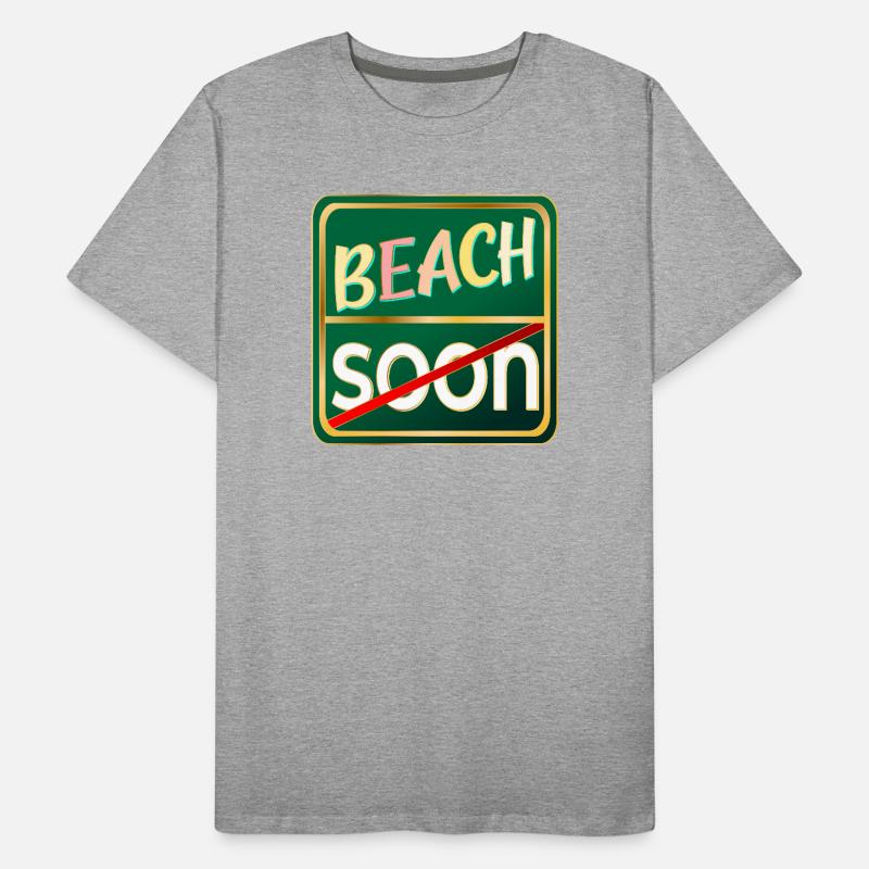 BEACH SUMMER VACATION Men's Premium Organic T-Shirt