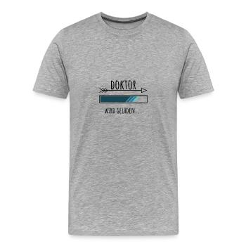 Doktoranten Geschenk Studium - Männer Premium Bio T-Shirt - Grau meliert - Vorne - Damien (186cm)