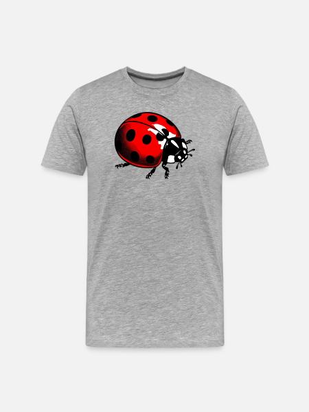Ladybird - Men's Premium Organic T-Shirt - heather grey