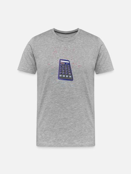 Calculator Calculator | Calculator - Men's Premium Organic T-Shirt - heather grey