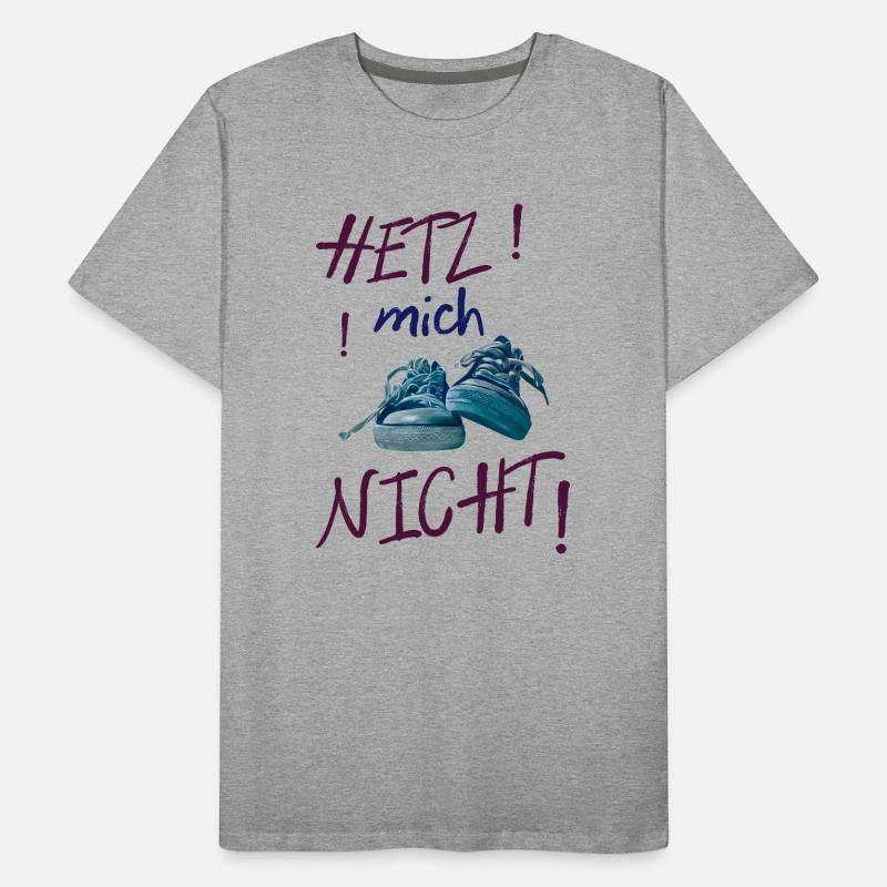 Bunte Sneaker-Statement nicht hetzen Männer Premium Bio T-Shirt