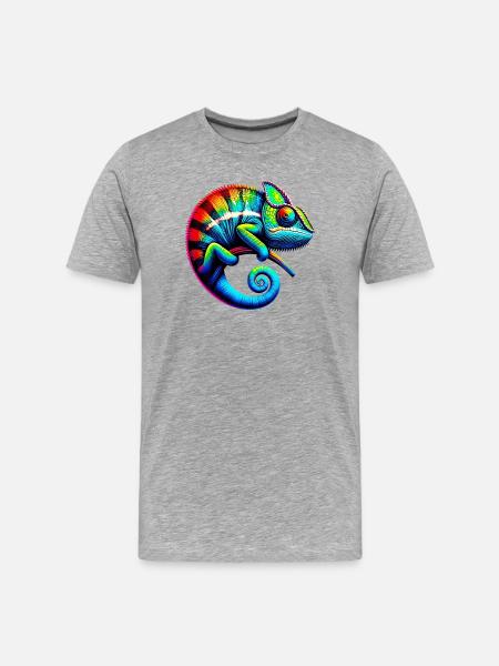 Caméléon - T-shirt bio Premium Homme - gris chiné