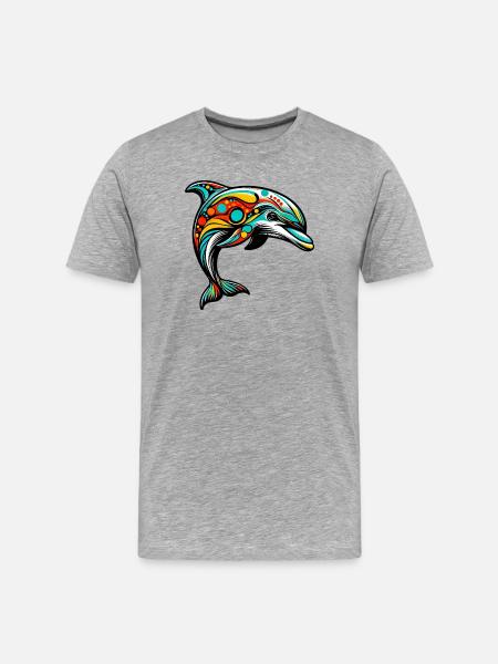 Dauphin - T-shirt bio Premium Homme - gris chiné