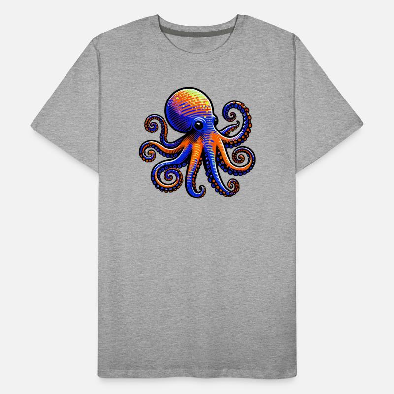 Pieuvre T-shirt bio Premium Homme