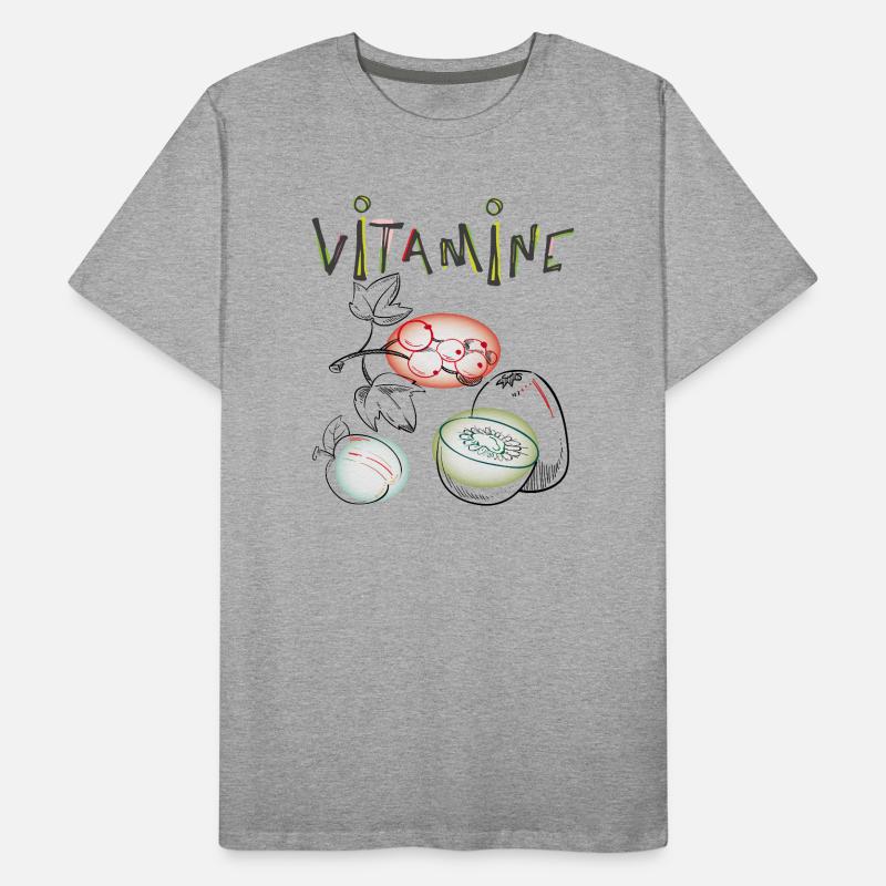 Vitamine, Obst Männer Premium Bio T-Shirt